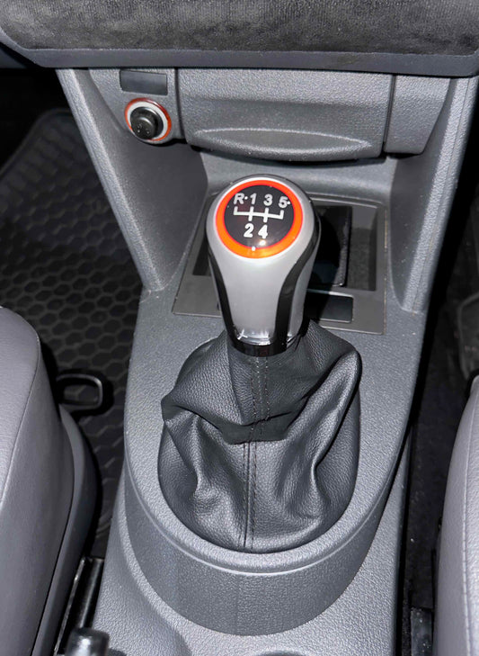VW CADDY MK3 LEATHER GEAR SHIFT KNOB 5 SPEED MANUAL
